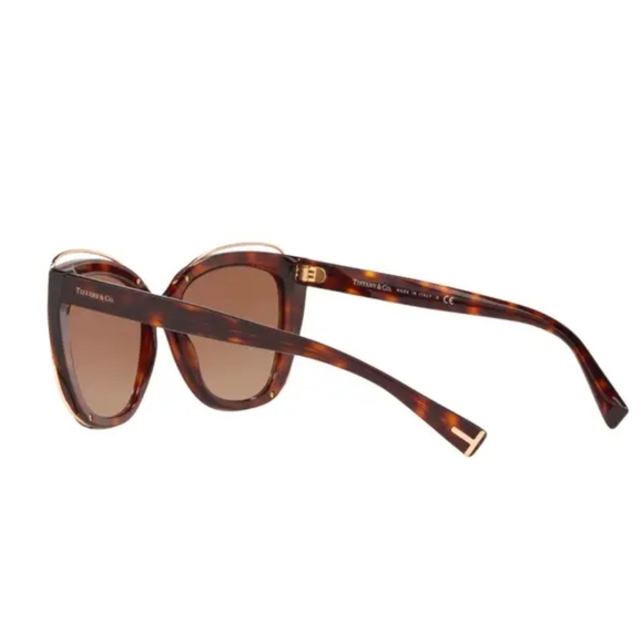 Tiffany & Company Sunglasses TF4148 Cat Eye Havanah Rubedo MA412 - Picture 7 of 15
